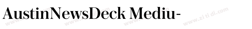 AustinNewsDeck Mediu字体转换